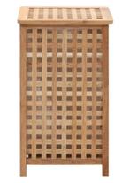 AANBIEDING | Wasmand waskorf walnotenhout binnenzak! GRTS BE, Verzenden, Nieuw