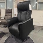 Sta op Stoel/Relaxfauteuil 4908 | Zwart | Leder, Ophalen, Metaal, ., Minder dan 75 cm