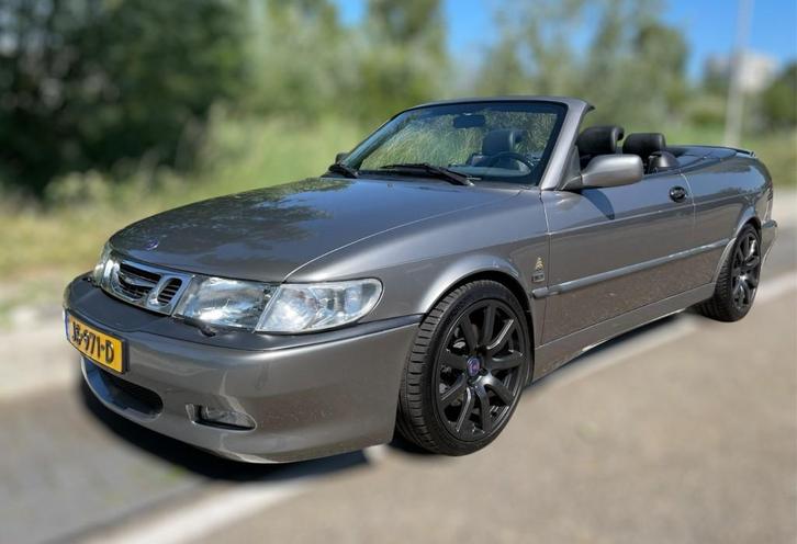 Saab 9-3 2.0 Turbo Aero, Auto's, Saab, Bedrijf, Saab 9-3, Benzine, Euro 3, E, Cabriolet, Handgeschakeld, Geïmporteerd, Zilver of Grijs