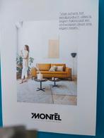 Leren bankstel mint groen Montēl  uit 2021., Ophalen, Zo goed als nieuw, 75 tot 100 cm