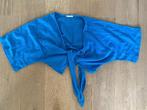 Wikkelblouse | katoen | kobalt blauw | maat S, Blauw, Zo goed als nieuw, Maat 36 (S), Bershka