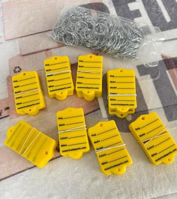 200 sleutellabels autos motors garage garages labels + rings beschikbaar voor biedingen