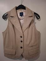 Leren gilet, maat 42, mooie kwaliteit, Beige, Maat 42/44 (L), Mark, Ophalen of Verzenden