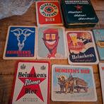 Oud heineken's blikje met 8 viltjes, Ophalen, Zo goed als nieuw, Viltje(s), Heineken