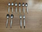 8 verzilverde lepeltjes + 2 gebaksvorkjes Nieuwpoort 90, Antiek en Kunst, Ophalen of Verzenden