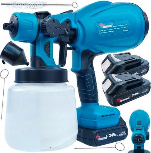 ZINCLINE Verfspuit HVLP - Draagbare Accu Verfpistool 24V, Doe-het-zelf en Verbouw, Schildersmaterialen, Nieuw, Verfspuit of Verfpomp