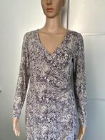 H250 Stroke maat M=38/40 overslag-jurk jurkje beige/grijs, Maat 38/40 (M), Beige, Ophalen of Verzenden, Zo goed als nieuw