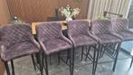 5 barstoelen, Huis en Inrichting, 5 krukken of meer, Ophalen of Verzenden, Gebruikt, 60 tot 90 cm