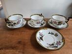 Antiek servies porselein Collingwood 3 kopjes& 4 schoteltjes, Ophalen