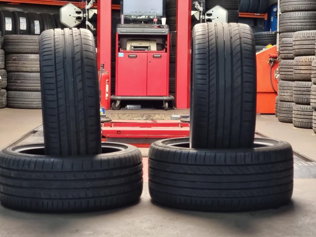 225 40 18 / 245 35 18 breedset vrij nieuw continental 5P, Auto-onderdelen, Banden en Velgen, Ophalen, Overige, Overige, Overige maten