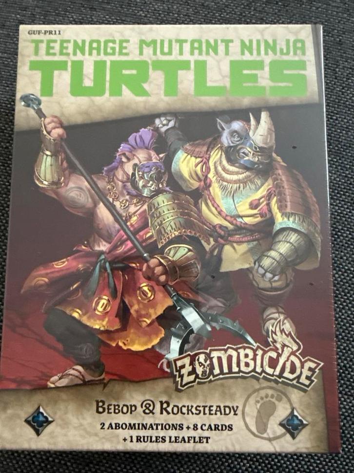 Zombicide White Death TMNT Bebop & Rocksteady - Con Exclusiv, Hobby en Vrije tijd, Gezelschapsspellen | Bordspellen, Nieuw, Een of twee spelers