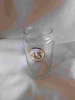 CUARENTA Y TRES LICOR 43 glas met gouden logo, Ophalen of Verzenden, Zo goed als nieuw, Borrel- of Shotglas