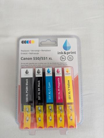 Canon 550/551 xl inkt cartridge beschikbaar voor biedingen