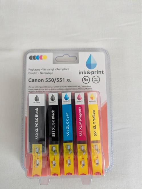 Canon 550/551 xl inkt cartridge, Computers en Software, Printerbenodigdheden, Nieuw, Ophalen of Verzenden