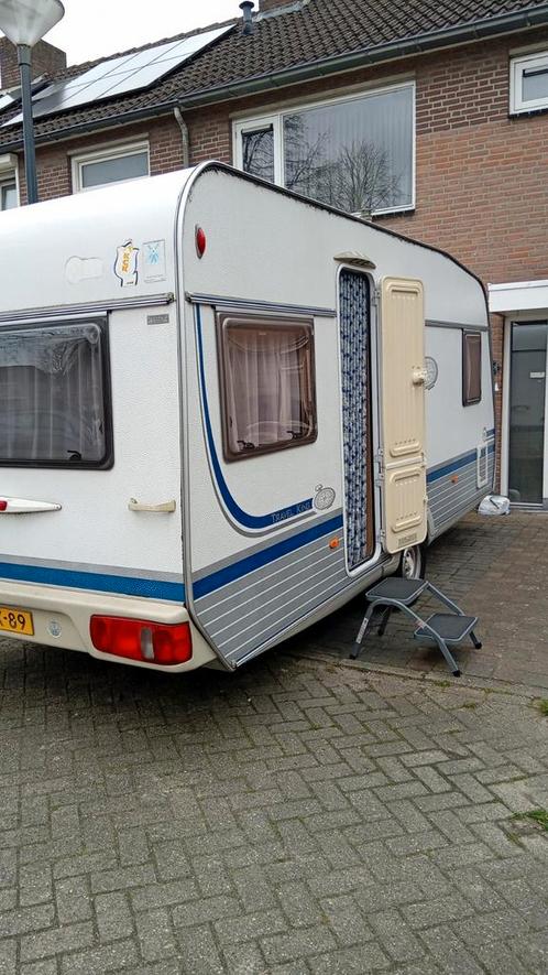 TEC Travel King 2003 met nieuwe Voortent van 2025, Caravans en Kamperen, Caravans, Particulier, tot en met 4, 1000 - 1250 kg, Rondzit
