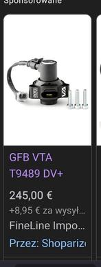 GFB BOV+Div met blow off valve mercedes w204, Auto diversen, Ophalen of Verzenden, Zo goed als nieuw