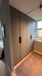 8x Ikea Reinsvoll deuren (Pax) grijsgroen + Hackas handgreep, Overige materialen, 200 cm of meer, Zo goed als nieuw, Minder dan 25 cm