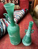 Antieke Ventiaanse Vaasjes van heel dun glas, Antiek en Kunst, Antiek | Glas en Kristal, Ophalen of Verzenden