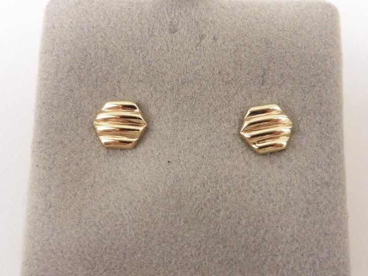 Gouden oorknopjes                                        G58, Sieraden, Tassen en Uiterlijk, Oorbellen, Gebruikt, Knopjes of Stekers