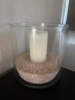 Glazen vaas incl deco, Huis en Inrichting, Woonaccessoires | Vazen, Ophalen, Overige kleuren, Minder dan 50 cm, Glas