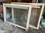 Kunststof Kozijnen - Gebruikt dubbel glas en vent rooster, Doe-het-zelf en Verbouw, Glas en Ramen, Gevelraam of Ruit, Gebruikt