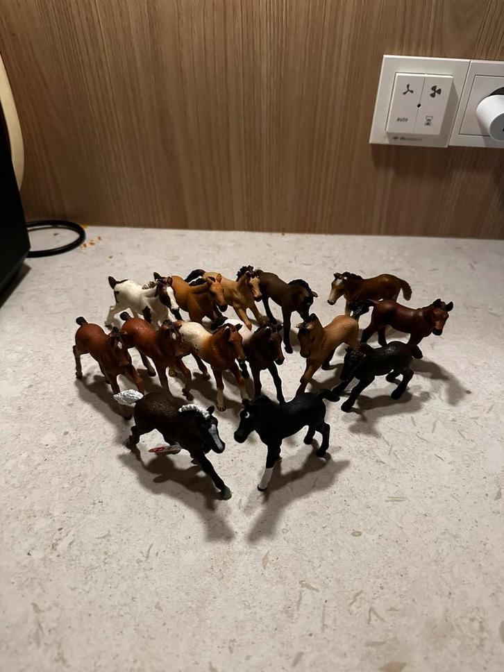 Schleich veulens, Verzamelen, Dierenverzamelingen, Zo goed als nieuw, Beeldje of Figuurtje, Paard, Ophalen of Verzenden