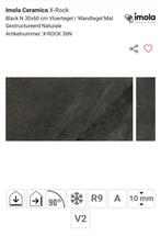 Imola black mat ceramica X-rock vloer/wand tegels 60x30, Doe-het-zelf en Verbouw, Tegels, Ophalen, 60 cm of meer, 5 tot 10 m²