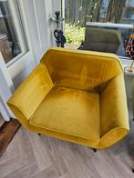 Woood Rocco Fauteuil - Okergeel, Huis en Inrichting, Fauteuils, Ophalen, Hout, Gebruikt, Minder dan 75 cm