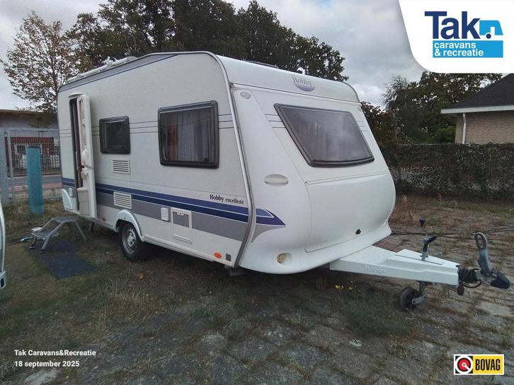 Hobby Excellent 440 SF zeer nette caravan, Caravans en Kamperen, Caravans, Bedrijf, tot en met 4, 1000 - 1250 kg, Standaardzit