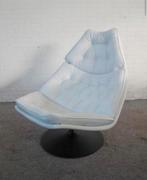 Fauteuil Artifort wit leer model F588 van Geoffrey Harcourt., Huis en Inrichting, Fauteuils, Ophalen of Verzenden