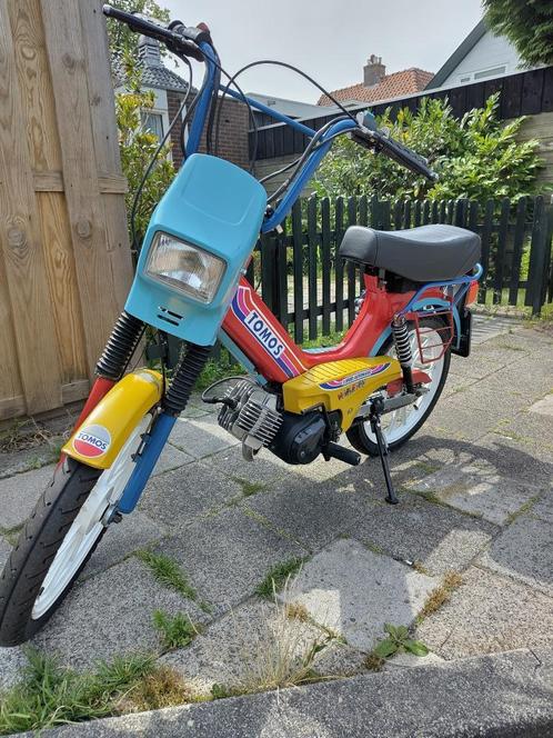 Tomos - A3 Quadro Harkekin - Geel kenteken, Fietsen en Brommers, Brommers | Tomos, Gebruikt, Quadro, Maximaal 45 km/u, Ophalen