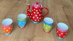 Oilily polkadot therpot en bekers nieuw, Huis en Inrichting, Keuken | Servies, Ophalen of Verzenden, Zo goed als nieuw, Overige stijlen