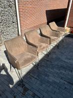 4 gratis eetkamerstoelen, Ophalen, Gebruikt, Stof, Vier