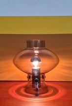 Vintage, design tafellamp. Glas, jaren 60, Huis en Inrichting, Lampen | Tafellampen, Ophalen