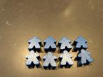 6 Carcassonne Meeples  - Blauw, Een of twee spelers, Ophalen of Verzenden, Gebruikt, 999 Games b.v.