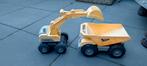 Graafmachine en kiepwagen, Ophalen, Gebruikt