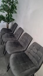 Eettafel stoelen grijs, Ophalen, Zo goed als nieuw