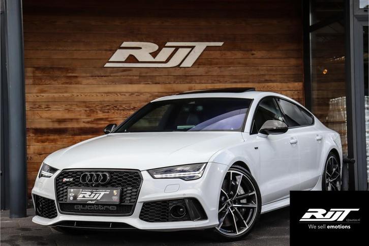 Audi RS7 4.0 V8 Quattro Performance *B&O/Ceramic/Alcantara/H, Auto's, Audi, Bedrijf, Te koop, RS7, 360° camera, 4x4, ABS, Achteruitrijcamera