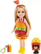 Barbie Club Chelsea - Meisje met Hamburger Jurkje - 15 cm, Barbie, HetGo, Info@hetgo.nl, Nieuw