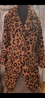 Teddy winterjas panterprint - mt M, Ophalen of Verzenden, Zo goed als nieuw, Maat 38/40 (M), Bruin