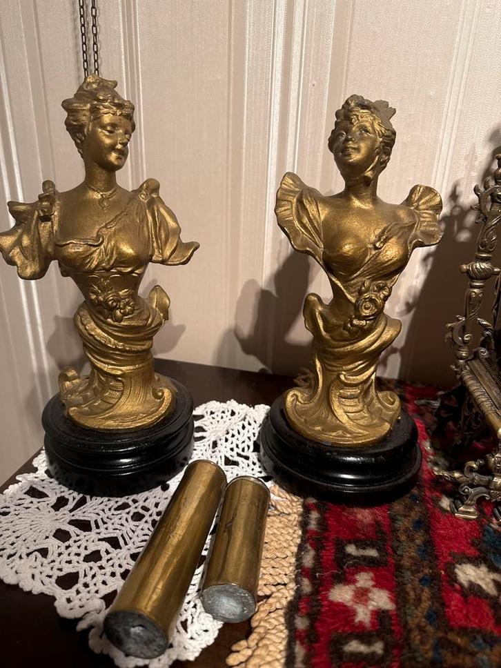 Antieke Bustes - Set van 2, Antiek en Kunst, Kunst | Beelden en Houtsnijwerken, Ophalen