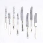 Verzilverd fruitbestek Van Kempen & Begeer puntfilet, Antiek en Kunst, Antiek | Bestek, Ophalen of Verzenden