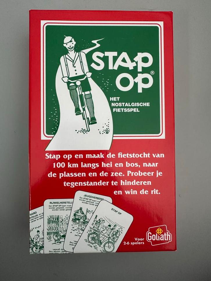 Stap Op! Kaartspel - Goliath, Hobby en Vrije tijd, Gezelschapsspellen | Kaartspellen, Zo goed als nieuw, Drie of vier spelers