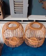 Rotan Windlichten - Set van 2, Ophalen of Verzenden