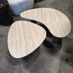 Organische Salontafel Laycie Travertinlook van Lifestylefurn, Ophalen