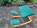 Stokke ergonomische kniestoel, Huis en Inrichting, Stoelen, Ophalen of Verzenden, Gebruikt, Blauw, Eén