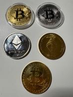 Crypto munten, Bitcoin en Ethereum., Ophalen of Verzenden, Nederland en Buitenland, Munten