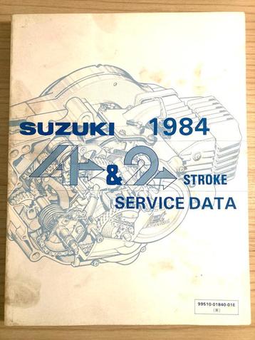 Suzuki 1984 4 & 2 Stroke Service Data beschikbaar voor biedingen