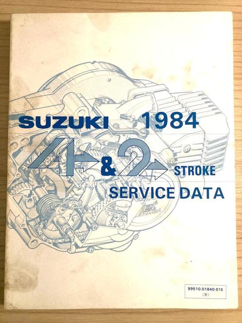 Suzuki 1984 4 & 2 Stroke Service Data, Motoren, Handleidingen en Instructieboekjes, Suzuki, Verzenden