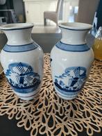 Delfts Blauw Vaasjes - Aardewerk, Ophalen, Gebruikt, Blauw, Aardewerk of Porselein